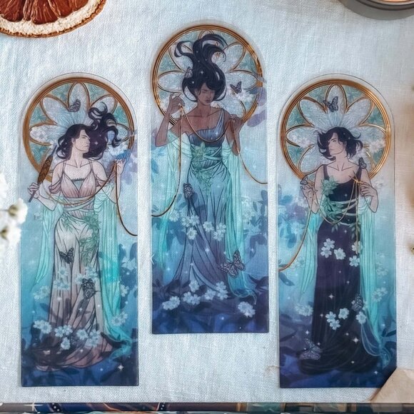 The Fates Transparent Bookmark set of 3 - Picture 1 of 3